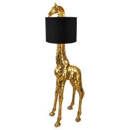 giraffe floor lamp GiGi, gold/black,