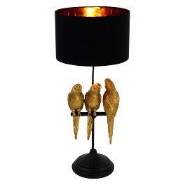 table lamp Timmy, Tommy & Tammy, gold/black,