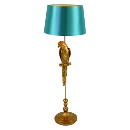 floor lamp Tammy, gold/turquoise,