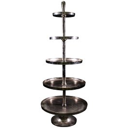 Etagere, nickel-plated, h.171cm