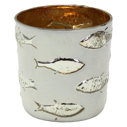 Candle holder Silver Fish
