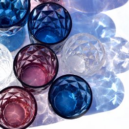 Wasserglas Basic, blau