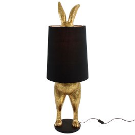 floor lamp Hiding Rabbit®, gold/black,