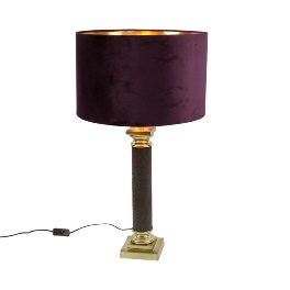 Exquisite table lamp, purple/brown/gold