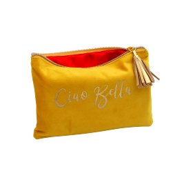Pouch Ciao Bella, yellow