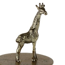 Decorative jar w. giraffe figure