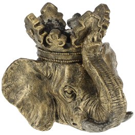 Elephant planter head Jumbo, gold