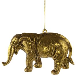 Hanger elephant, gold
