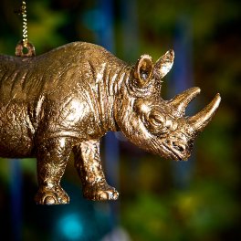 Hänger Rhinozeros, gold
