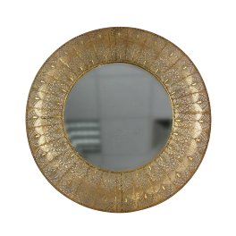 Miroir, métal doré
