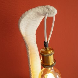 Lampe de table Cleo, blanc
