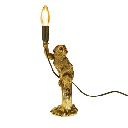 Table lamp monkey, gold