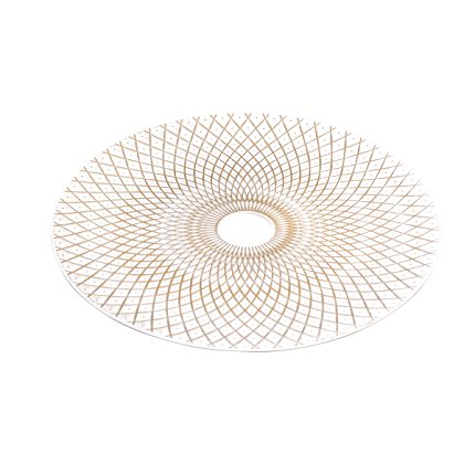 Placemat Rhombs, white/gold