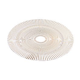 Placemat Sun, white/gold
