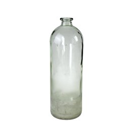 Vase Bottle, green-frosted