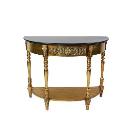 Console Louise, gold/black