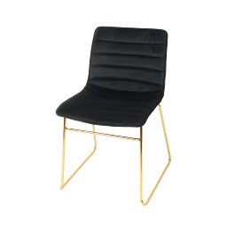 Stuhl, schwarz/gold