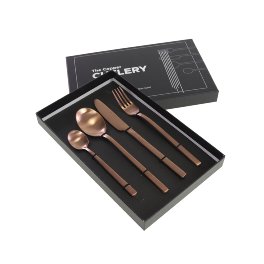 S/4 Copper Cutlery, matt copper