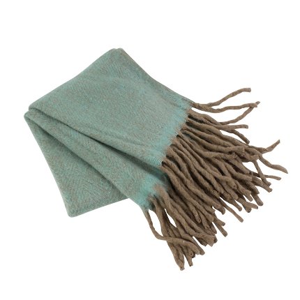 Blanket Mohair, turquoise-brown