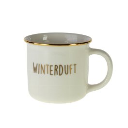 Mug Winterduft, white/gold