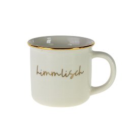 Mug Himmlisch, white/gold