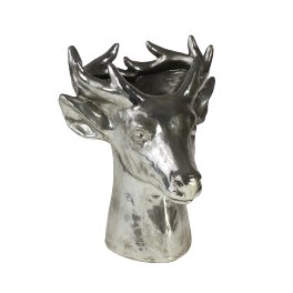 Deer planter, silver