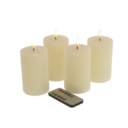 S/4 LED candle 3D Flame, creme