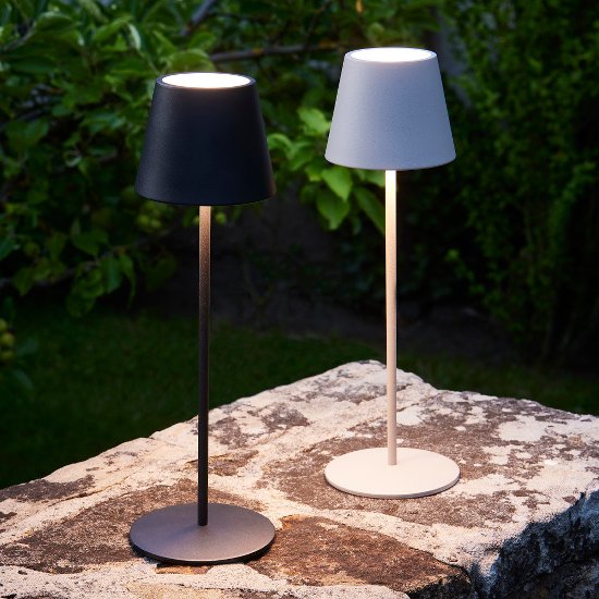 Lampe de table LED Lys, blanc