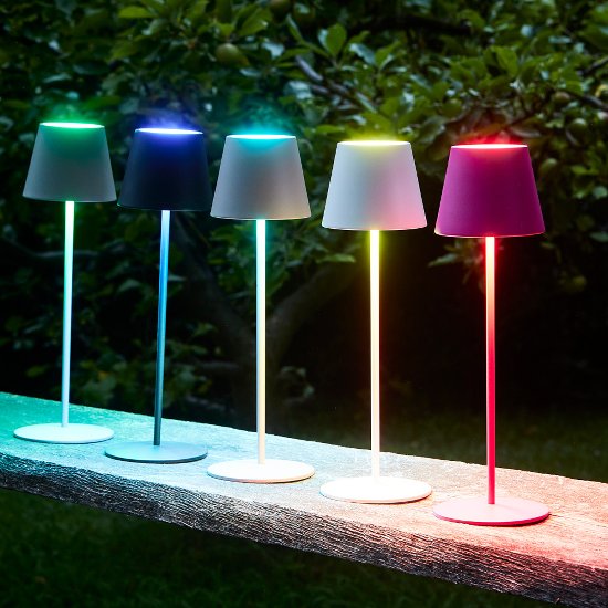 LED table lamp Lys, white