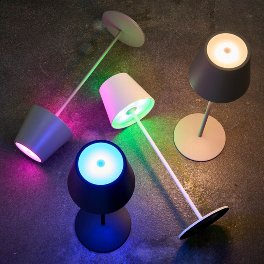 Lampe de table LED Lys, noir