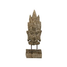 Buste de bouddha, brun antique