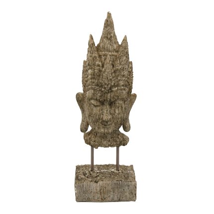 Buste de bouddha, brun antique
