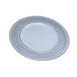 Placemat, white/silver