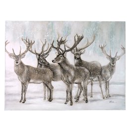 Painting Deers in the snow