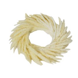 Fluffly pampas, wreath, white