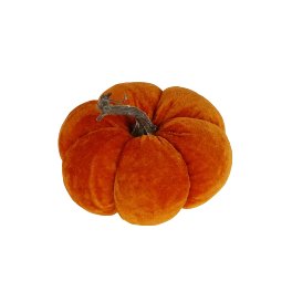 Decorative pumpkin cushion, orange