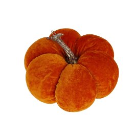 Decorative pumpkin cushion, orange