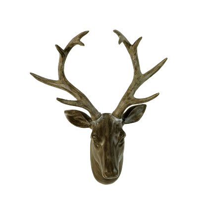 Wall decoration deer head, brown