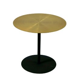 Side table Pyt, gold/black