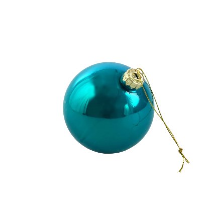 Glass ball Pearly, blue, 8cm