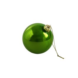 Boule en verre Pearly, vert, 8cm