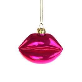 Glass hanger Pearly Lips, pink