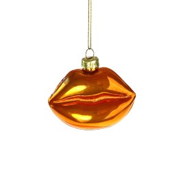 Glashänger Pearly Lips, orange