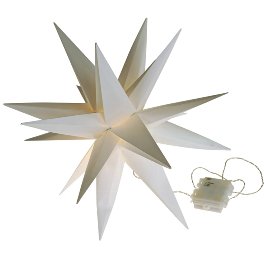 LED light star 3D, foldable, 5 LED
