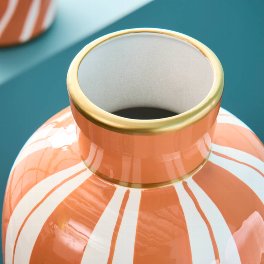 Vase Mandarino, orange/white