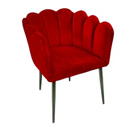 Chair Marlene, red/black