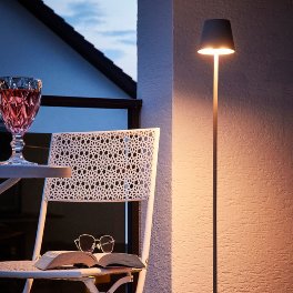 Lampadaire LED Lys, taupe