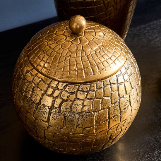 Decorative jar Nadira, gold