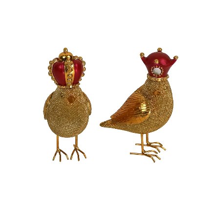 Petits oiseaux Royal Birds, or/rouge