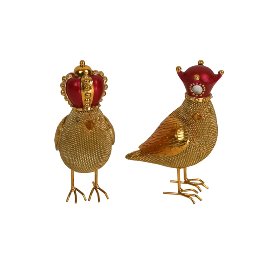 Vögelchen Royal Birds, gold/rot